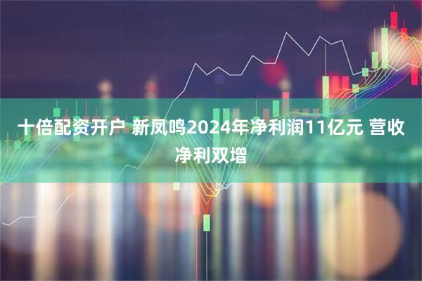 十倍配资开户 新凤鸣2024年净利润11亿元 营收净利双增